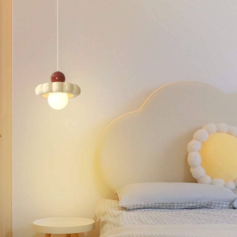 Moderno Minimalista Disco Esfera Aluminio Resina PE 1/3 Luz Colgante Para Dormitorio 