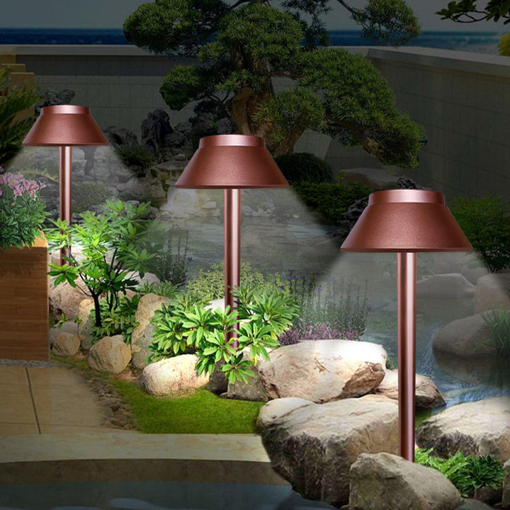 Luz de paisaje LED de hongo solar impermeable minimalista moderna de ABS PVC para jardín 