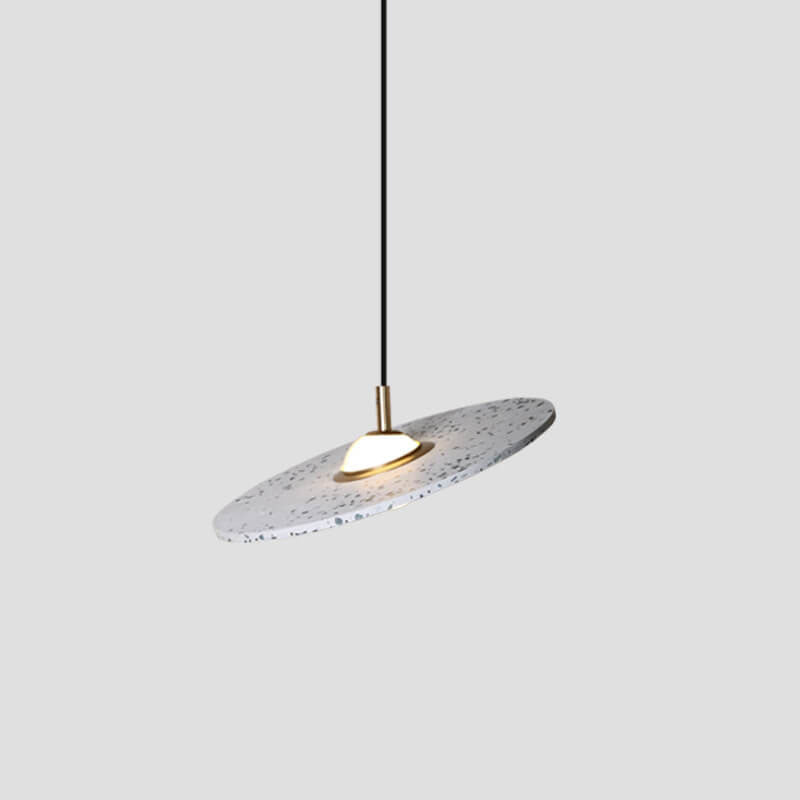 Nordic Creative Terrazzo Planet Disc 1-Light Pendant Light