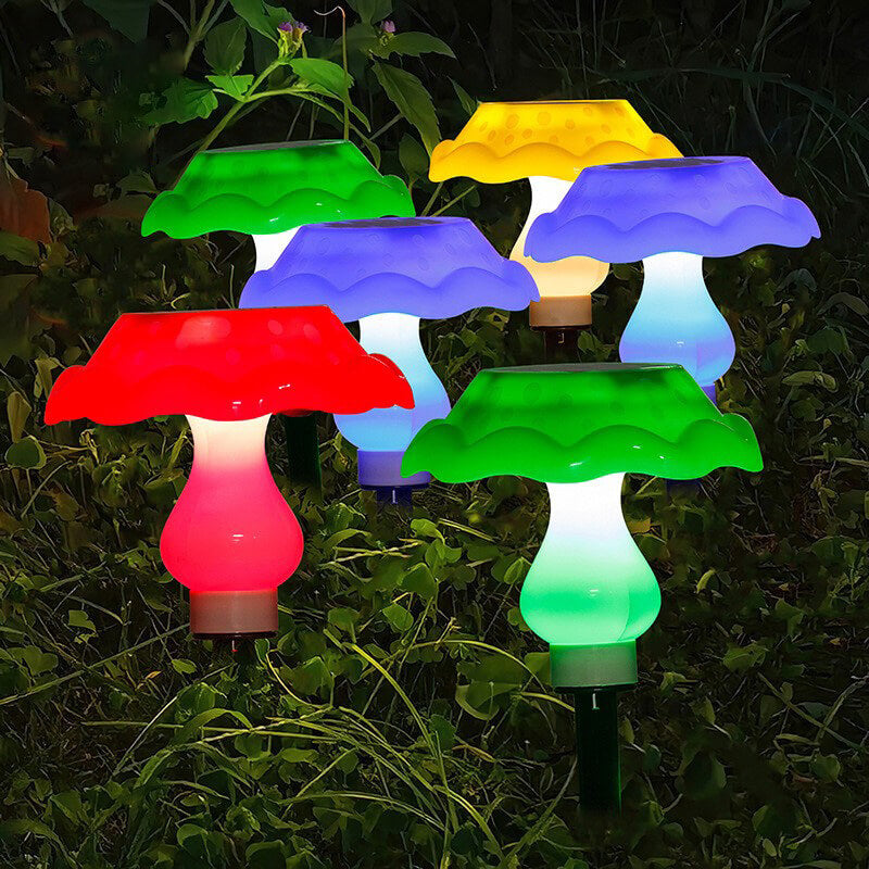 Solar Modern Creative ABS Pilz LED Außenlandschaftslicht 