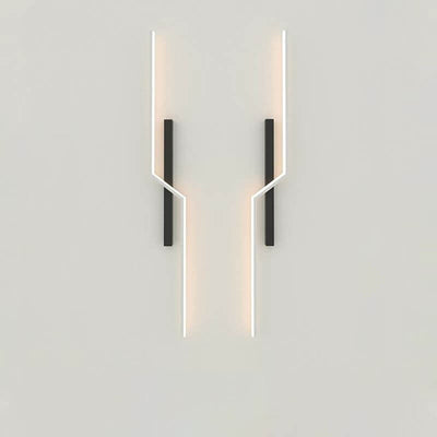 Modern Minimalist Geometry Lines Aluminum LED Wall Sconce Lamp