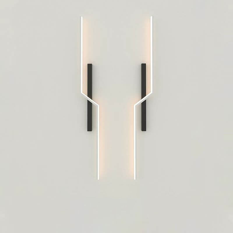 Modern Minimalist Geometry Lines Aluminum LED Wall Sconce Lamp