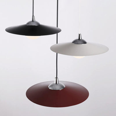 Modern Minimalist Art Wrought Iron Disc LED Pendant Light