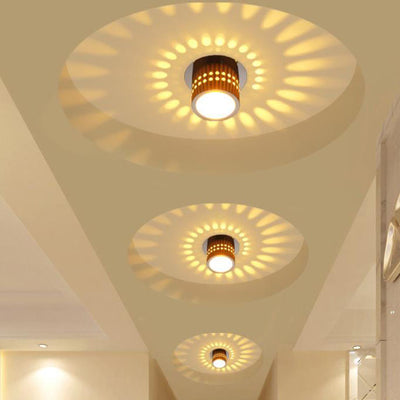 Modern Creative Round Spotlight Aluminum LED Flush Mount Ceiling Light