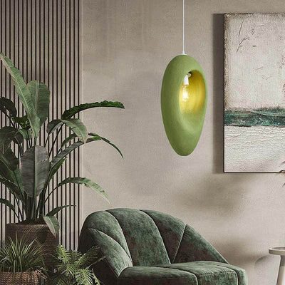 Contemporary Creative Avocado High-Density Polystyrene 1-Light Pendant Light For Bedroom