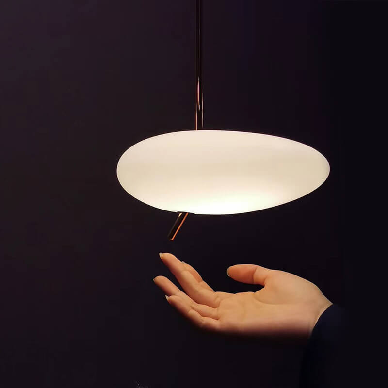 Zeitgenössische nordische Eisenkiesel-LED-Pendelleuchte für Schlafzimmer