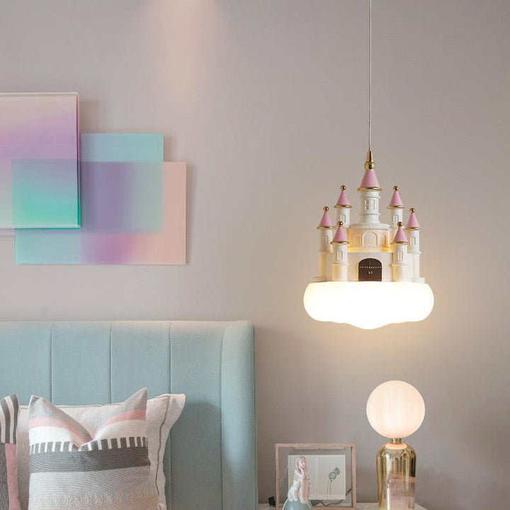 Lámpara colgante de 1 luz de resina PVC PE para dormitorio estilo nórdico contemporáneo para niños 