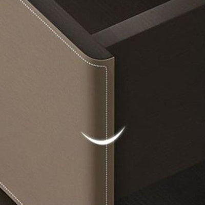 Traditioneller europäischer rechteckiger Holztisch aus Leder mit 1 Schublade für das Wohnzimmer 