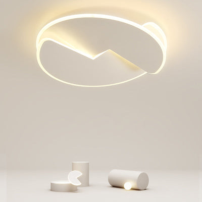 Moderne unbedeutende runde Acryl-Deckenleuchte mit Eisen-Schatten LED für Schlafzimmer 