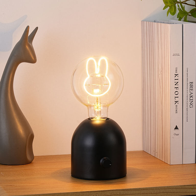 Moderne Art Deco Runde Glas Holz LED Tisch Lampe Für Schlafzimmer 