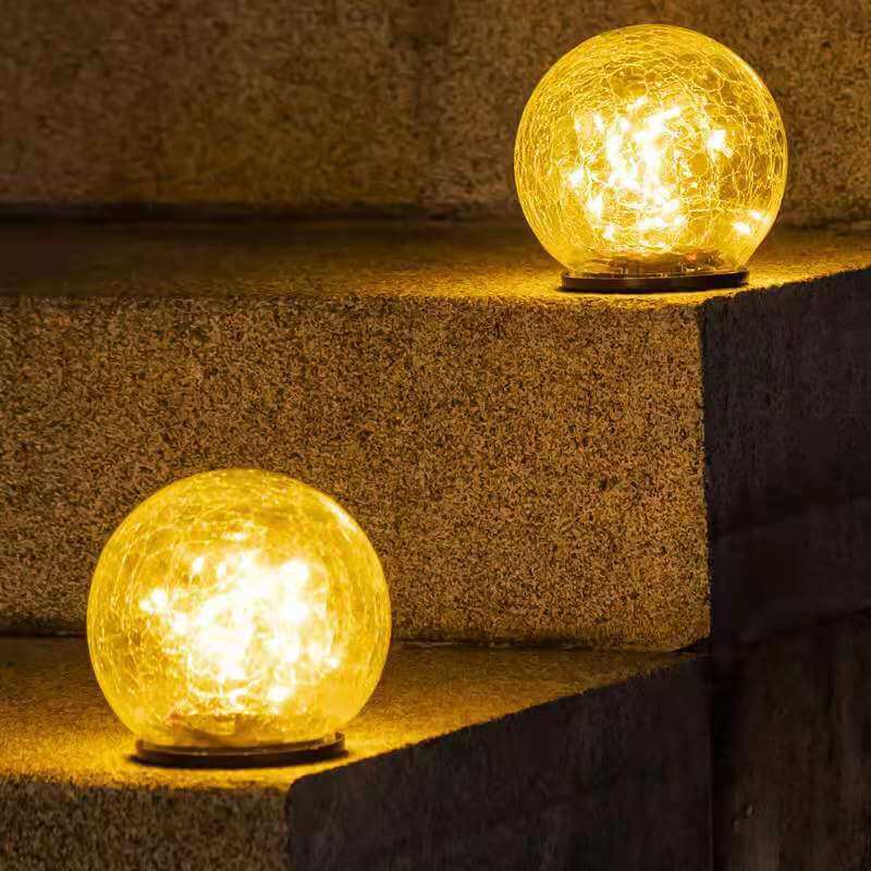 Solar Moderne Minimalistische Glasboden Dekoration LED Außenlandschaftslicht 