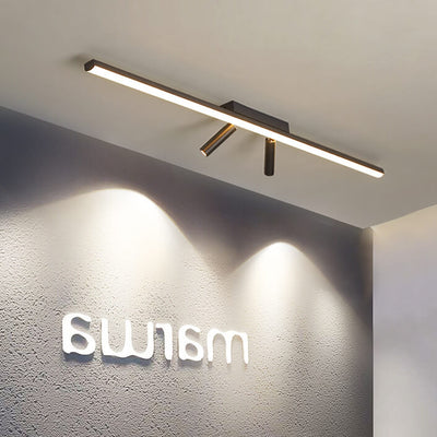 Modern Minimalist Long Strip LED Spotlight Flush Mount Ceiling Light