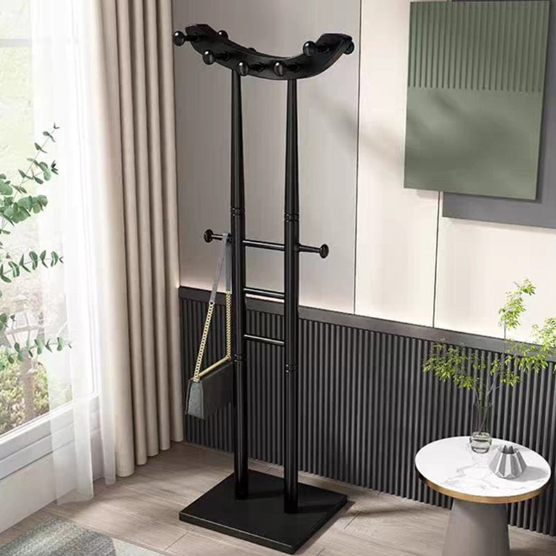 Modern Minimalist Boat-Shaped Hook Solid Wood Display Rack For Living Room