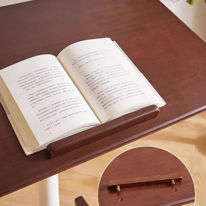 Mesa auxiliar moderna minimalista rectangular de madera maciza y hierro de 1 nivel para sala de estar 