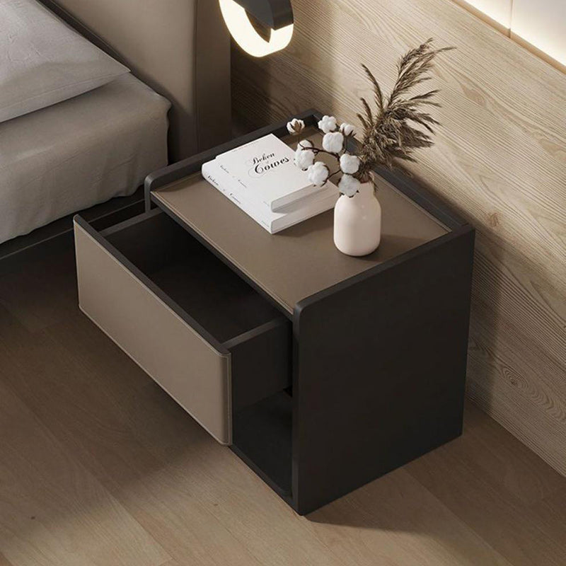 Traditioneller europäischer rechteckiger Holztisch aus Leder mit 1 Schublade für das Wohnzimmer 