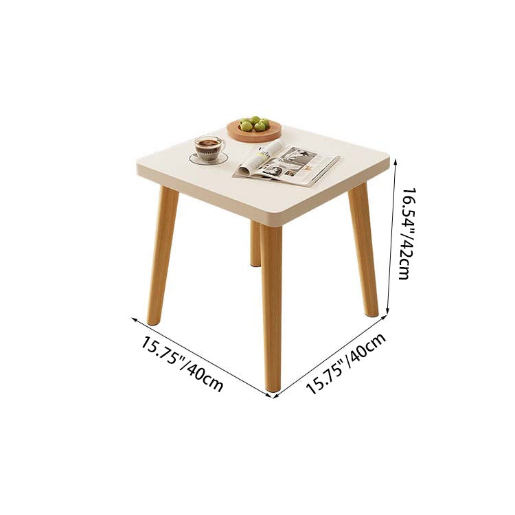 Modern Minimalist Square Particle Board Side Table 1-Tier For Living Room