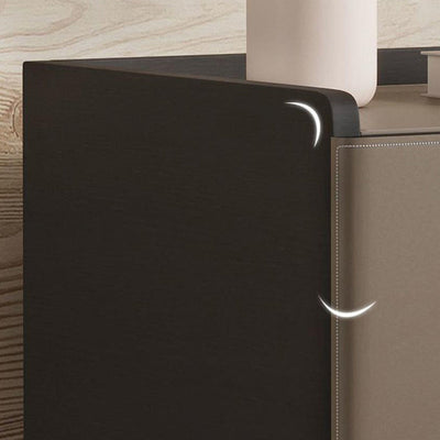 Traditioneller europäischer rechteckiger Holztisch aus Leder mit 1 Schublade für das Wohnzimmer 