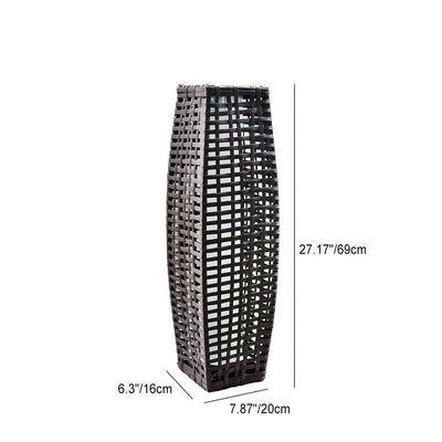 Simple Rattan Weaving Hollow LED Outdoor Solar Lawn Landscape Light