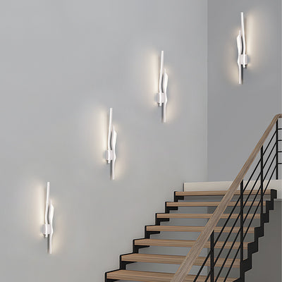 Zeitgenössische kreative Eisen Aluminium LED Wandleuchte Lampe für Wohnzimmer 