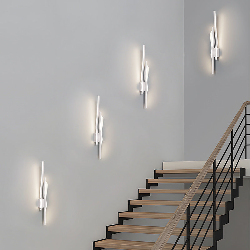 Zeitgenössische kreative Eisen Aluminium LED Wandleuchte Lampe für Wohnzimmer 