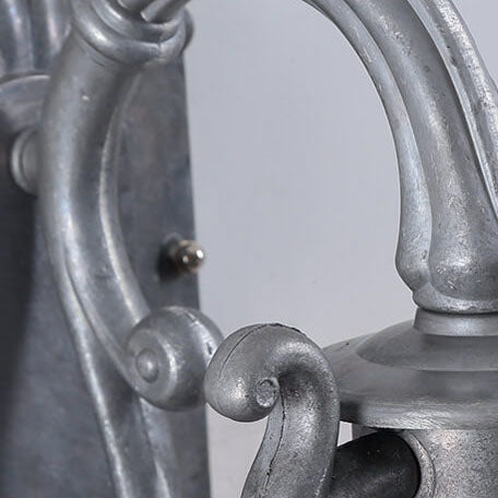 Lámpara de queroseno de aluminio retro industrial de 1 luz para exteriores, aplique de pared impermeable 