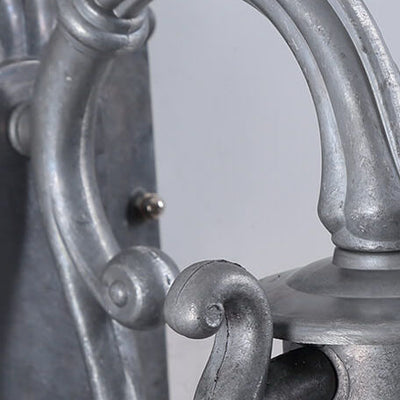Lampe murale étanche extérieure à 1 lumière, lampe à pétrole en aluminium rétro industriel 