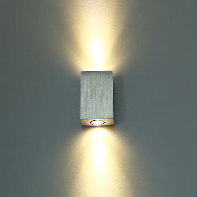 Modern Simplicity Waterproof Aluminum Cubic LED Wall Sconce Lamp For Outdoor Patio