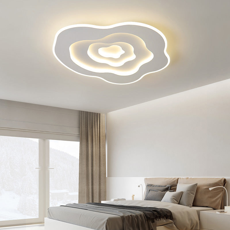Lustre Plafonnier LED en Acrylique et Fer Minimaliste Moderne pour Salon 