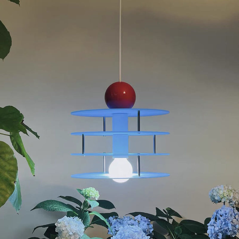 Contemporary Creative Multi Tier Round Acrylic 1-Light Pendant Light For Bedroom
