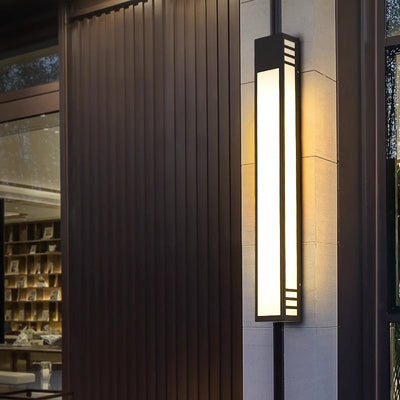 Applique murale étanche à LED en acier inoxydable et acrylique, simplicité contemporaine, pour patio extérieur 