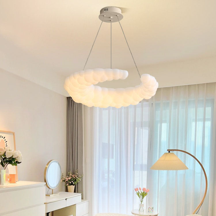 Lámpara colgante LED de hierro minimalista moderna para dormitorio 