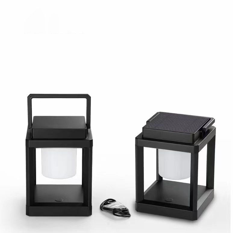 ضوء LED شمسي خارجي مربع ABS بتصميم بسيط حديث للتخييم 