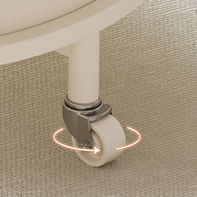 Zeitgenössischer Luxus-Rundtisch aus Edelstahl und Glas mit 2 Ebenen für das Wohnzimmer 