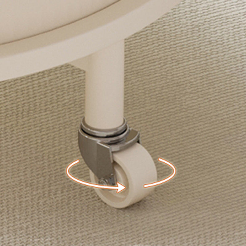 Zeitgenössischer Luxus-Rundtisch aus Edelstahl und Glas mit 2 Ebenen für das Wohnzimmer 