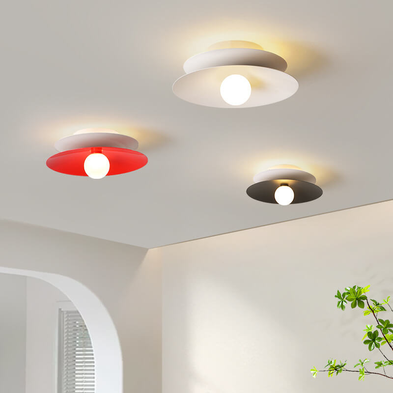 Moderne minimalistische Deckenleuchte aus Eisen und Acryl mit LED-Aufbauleuchte 