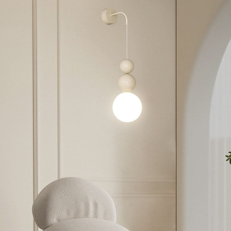 Moderne minimalistische Persönlichkeit Eisenkürbis 1-Licht Wandleuchte 