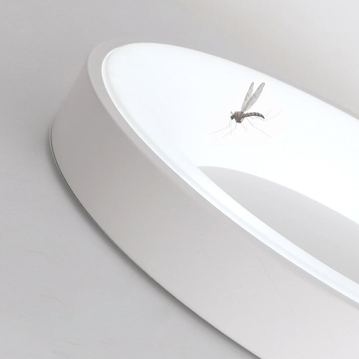 Moderne minimalistische runde Kreis Eisen Acryl LED Unterputz Deckenleuchte für Schlafzimmer 