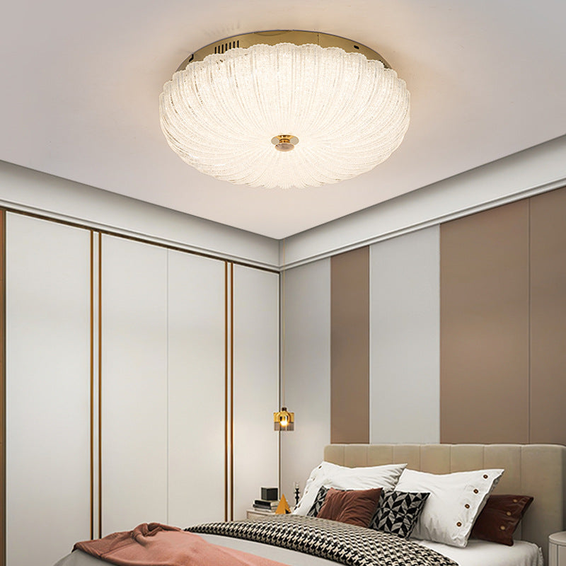 Lumière de plafond LED encastrée en acrylique en acier inoxydable ronde minimaliste moderne pour salon 