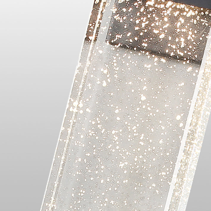 Applique Murale LED Rectangulaire en Cristal d&
