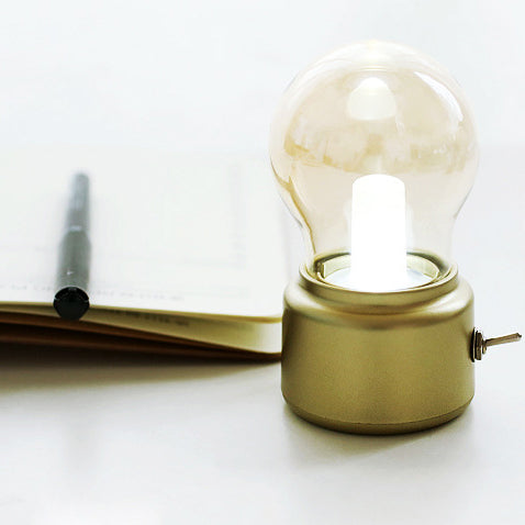 Lampe de table LED USB ABS avec ampoule rétro contemporaine pour chambre 