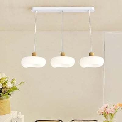 Modern Minimalist Cloud Iron PE LED Island Light Chandelier