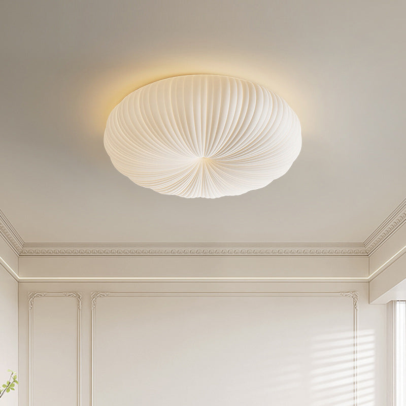 Plafonnier LED Minimaliste Moderne en Acrylique avec Abat-jour Citrouille pour Chambre 