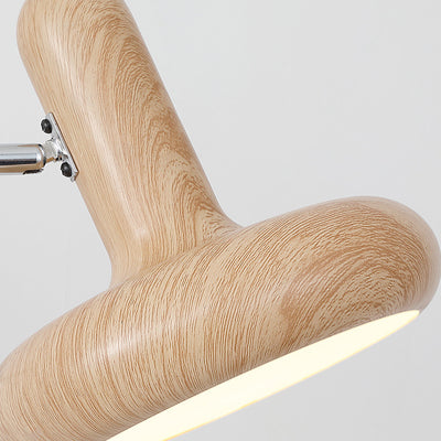 Applique murale contemporaine scandinave en fer métallique rond hémisphérique à bras réglable 1 lumière pour chevet 