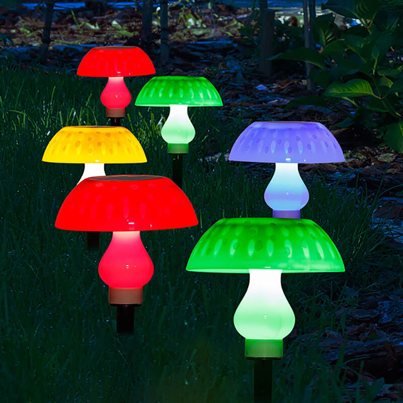 Solar Modern Creative ABS Pilz LED Außenlandschaftslicht 