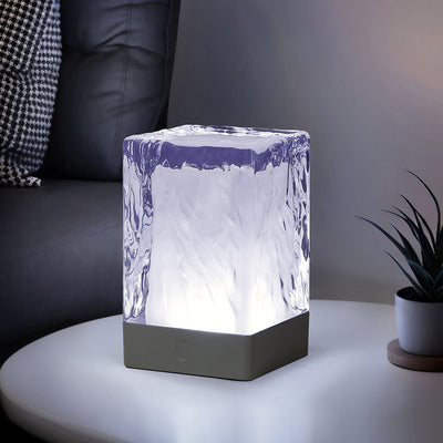 Moderne Einfachheit Harz Quadrat LED Tischlampe für Schlafzimmer 
