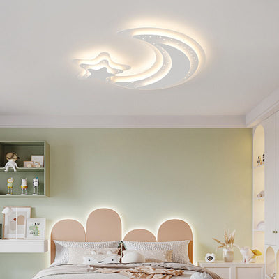 Luz de techo LED de montaje empotrado de hierro acrílico contemporáneo creativa para dormitorio 