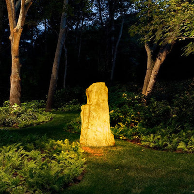 Zeitgenössische kreative Harz-Imitation Berg LED Rasen Landschaft Licht für Terrasse im Freien 