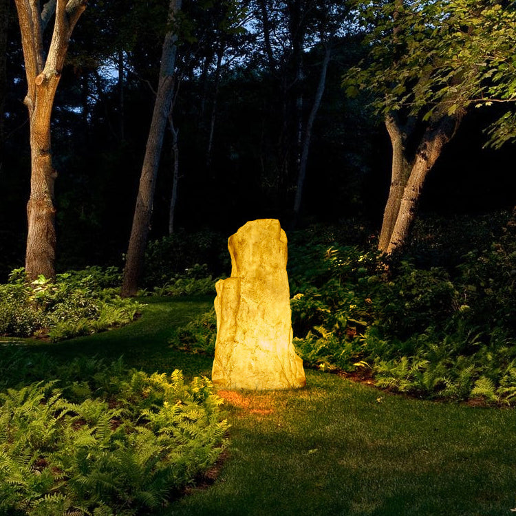 Zeitgenössische kreative Harz-Imitation Berg LED Rasen Landschaft Licht für Terrasse im Freien 