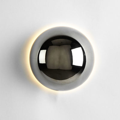 Aplique de pared LED de metal en semicírculo de meteorito de simplicidad moderna para dormitorio 
