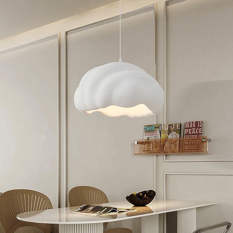 Lampe Suspendue Moderne Minimaliste Ronde en Polyéthylène Haute Densité à 1 Lumière Pour Chambre 